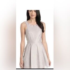 BCBGGENERATION “ Selina “ Gray Fit & Flare Dress Size 10
